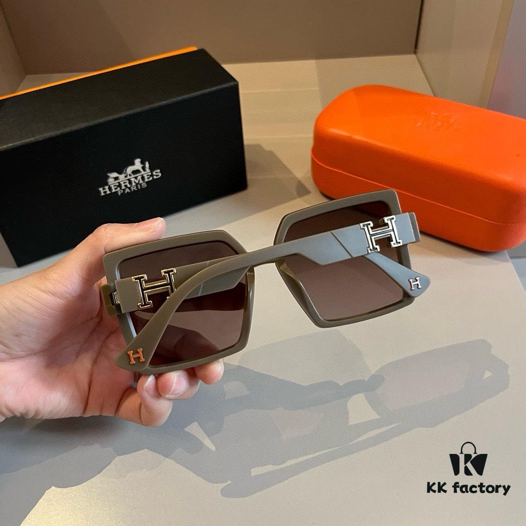 Hermes Women's Sunglasses, Oval Lenses, Ultra-Premium Custom Design, Essential Eyewear for Travel and Driving