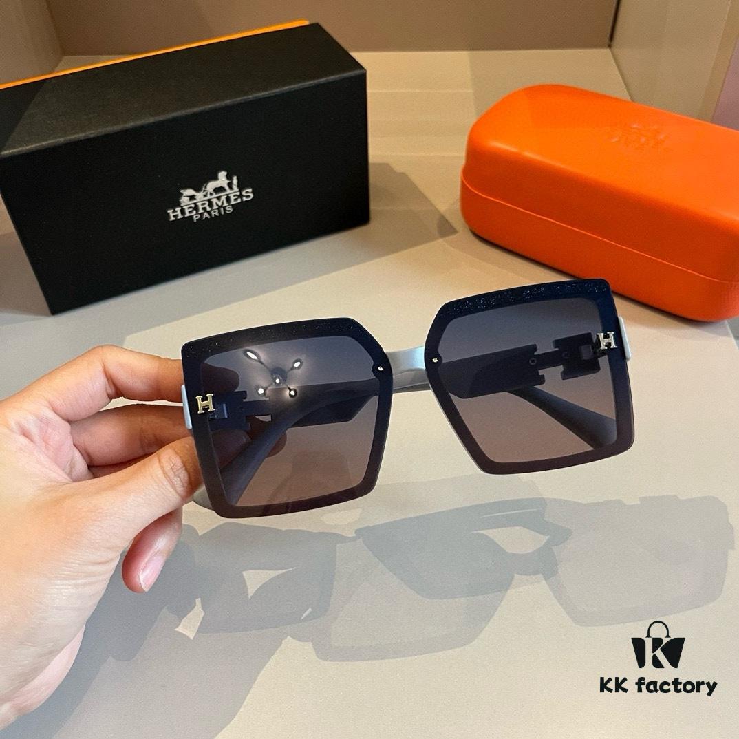 Hermes Women's Sunglasses, Oval Lens, Ultra-Premium Custom Design, Essential for Travel and Driving