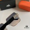 HERMES Hermès Heavyweight New Arrival Women's Sunglasses, Large Frame with 3D Design to Flatter Facial Features, Retro and Elegant Style