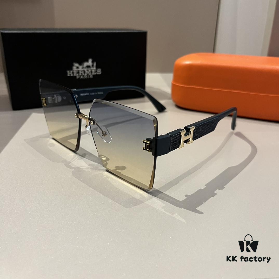 Hermes Women's Sunglasses, Oval Lens, Ultra-Premium Custom Design, Essential for Travel and Driving