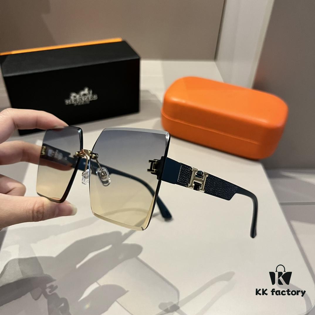 Hermes Women's Sunglasses, Oval Lens, Ultra-Premium Custom Design, Essential for Travel and Driving