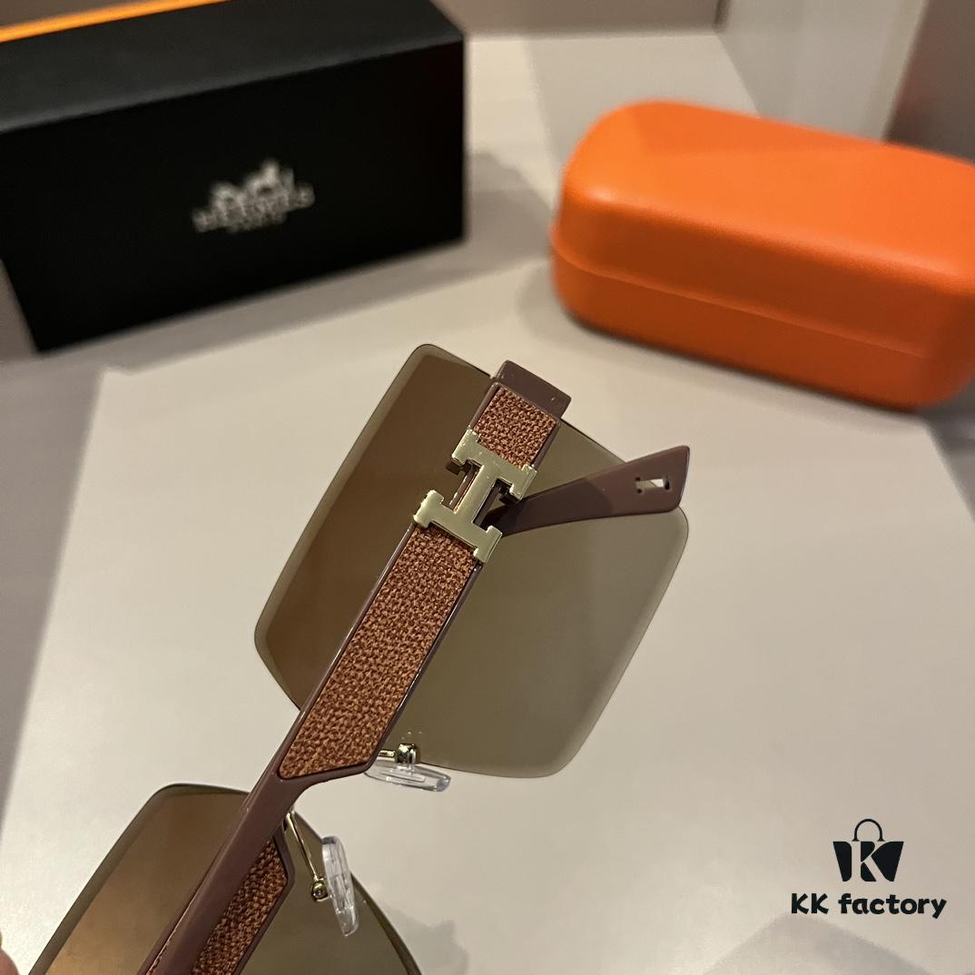 Hermes Women's Sunglasses, Oval Lenses, Ultra-Premium Custom Design, Essential Eyewear for Travel and Driving