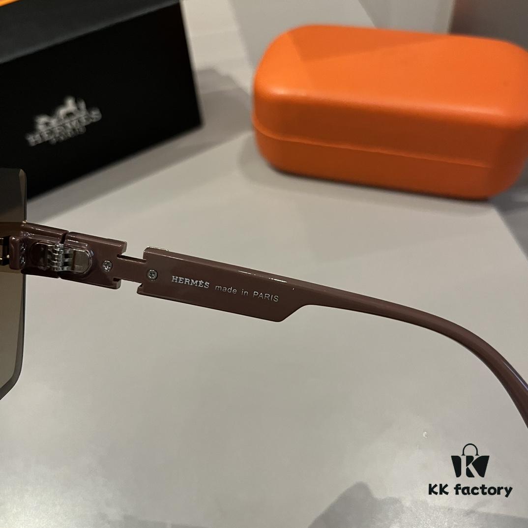 Hermes Women's Sunglasses, Oval Lenses, Ultra-Premium Custom Design, Essential Eyewear for Travel and Driving