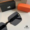 Hermès Women's New Heavyweight Sunglasses with Oversized 3D Frame for Flattering Facial Contour
