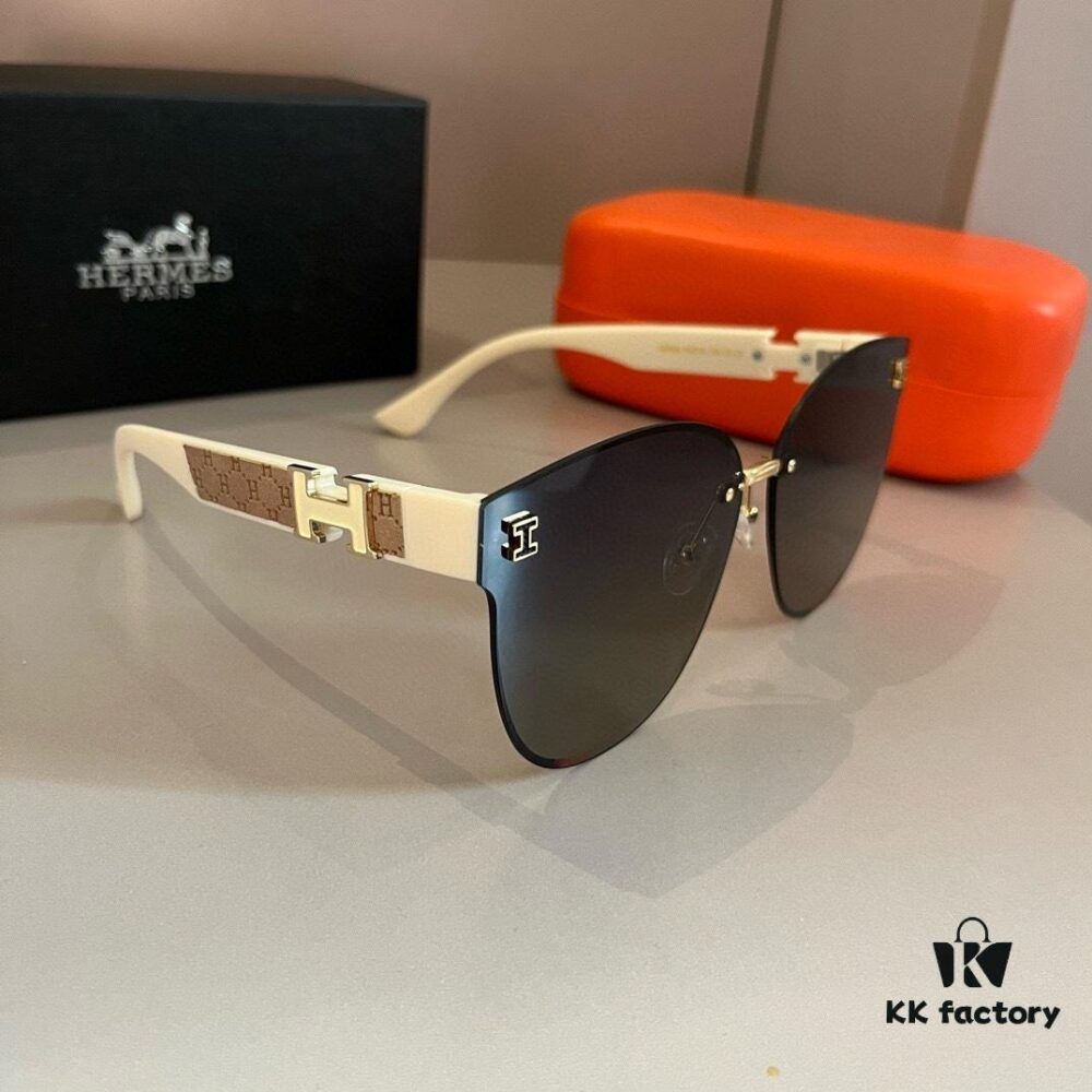 Hermes Women's Sunglasses, Oval Lens, Ultra-Premium Custom Design, Essential for Travel and Driving