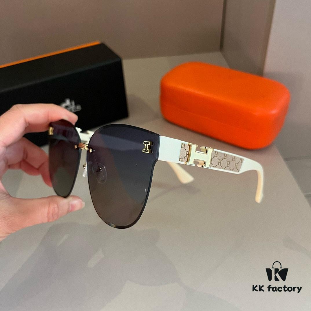 Hermes Women's Sunglasses, Oval Lens, Ultra-Premium Custom Design, Essential for Travel and Driving