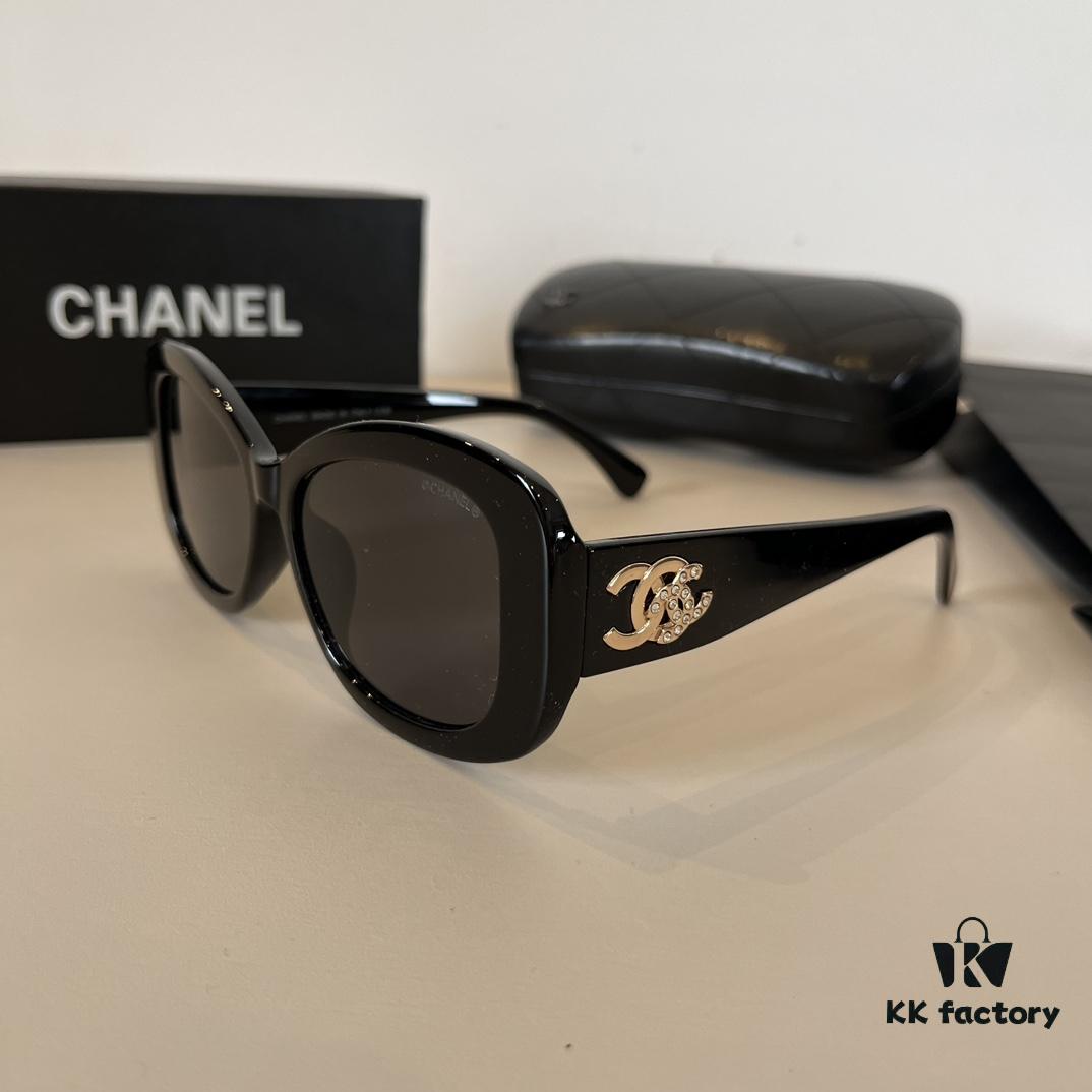 Chanel Sunglasses, Polarized Sun Protection Glasses, High-End European and American Style, Super Flattering Face-Shaping Design