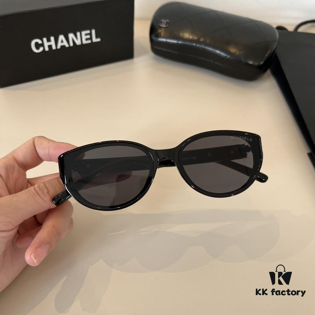 Chanel Sunglasses, Polarized Sun Protection Glasses, High-End European and American Style, Super Flattering Face-Shaping Design