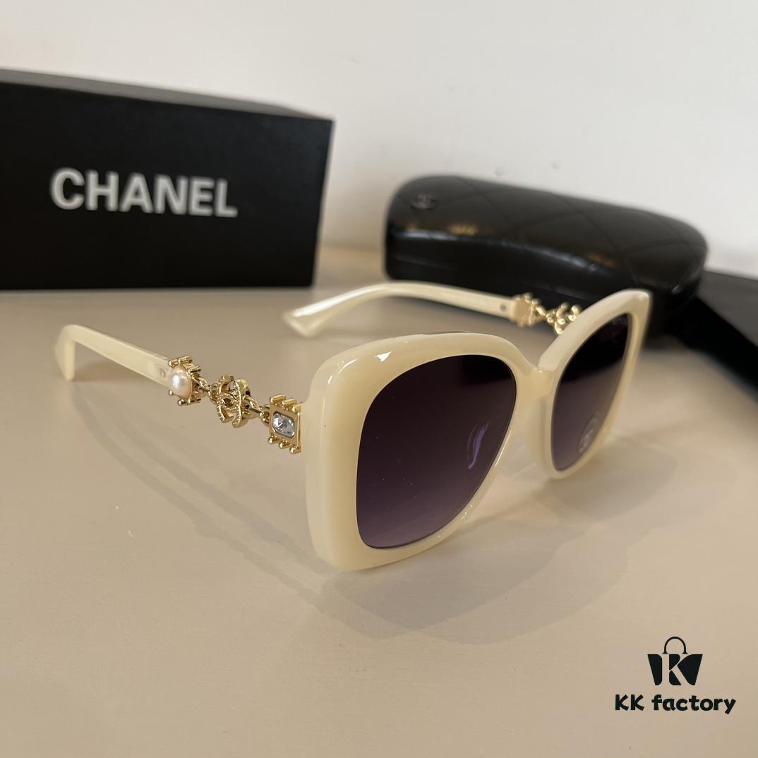 Chanel Sunglasses, Polarized Sun Protection Glasses, High-End European and American Style, Super Flattering Face-Shaping Design