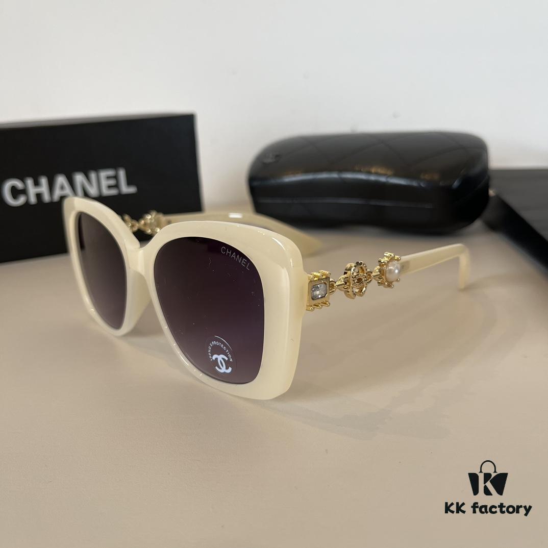 Chanel Sunglasses, Polarized Sun Protection Glasses, High-End European and American Style, Super Flattering Face-Shaping Design