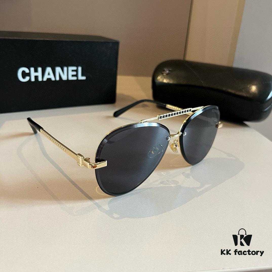 Chanel Sunglasses, absolutely in love, instantly elevate your presence, remarkably slimming on the face, large-frame design that's surprisingly lightweight, perfectly curved temples for a comfortable, feather-light fit!