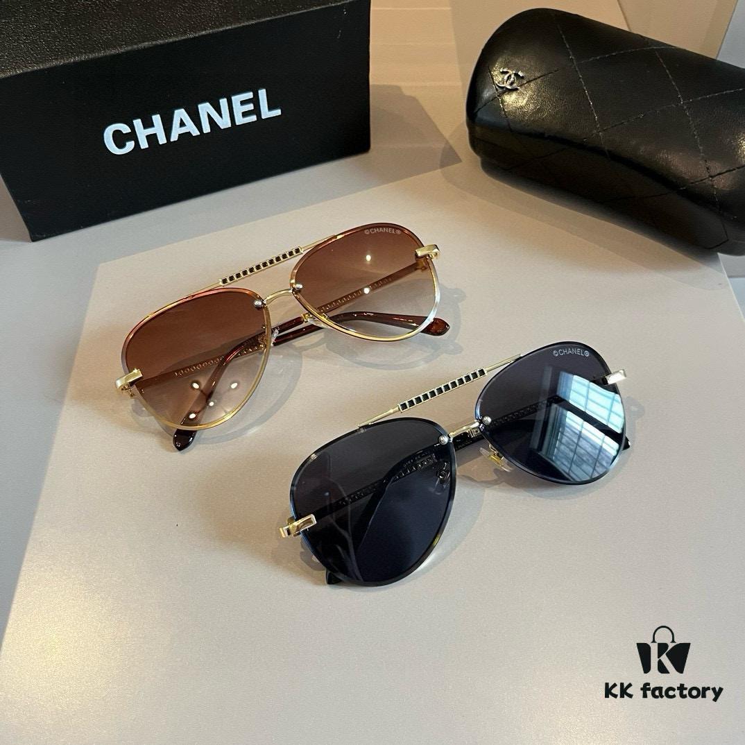 Chanel Sunglasses, absolutely in love, instantly elevate your presence, remarkably slimming on the face, large-frame design that's surprisingly lightweight, perfectly curved temples for a comfortable, feather-light fit!