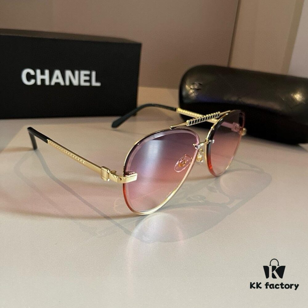 Chanel Sunglasses, absolutely in love, instantly elevate your presence, remarkably slimming on the face, large-frame design that's surprisingly lightweight and comfortable with perfectly curved temples