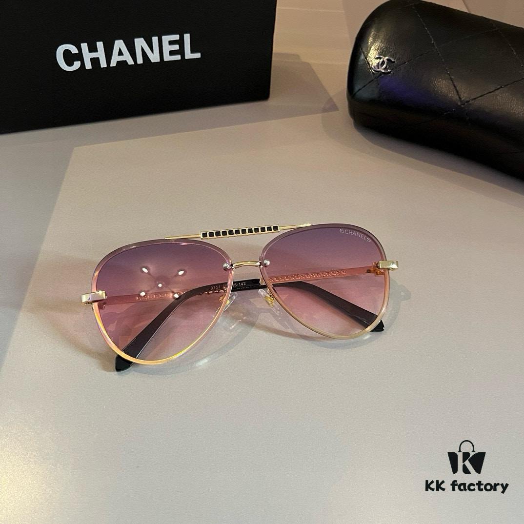Chanel Sunglasses, absolutely in love, instantly elevate your presence, remarkably slimming on the face, large-frame design that's surprisingly lightweight and comfortable with perfectly curved temples
