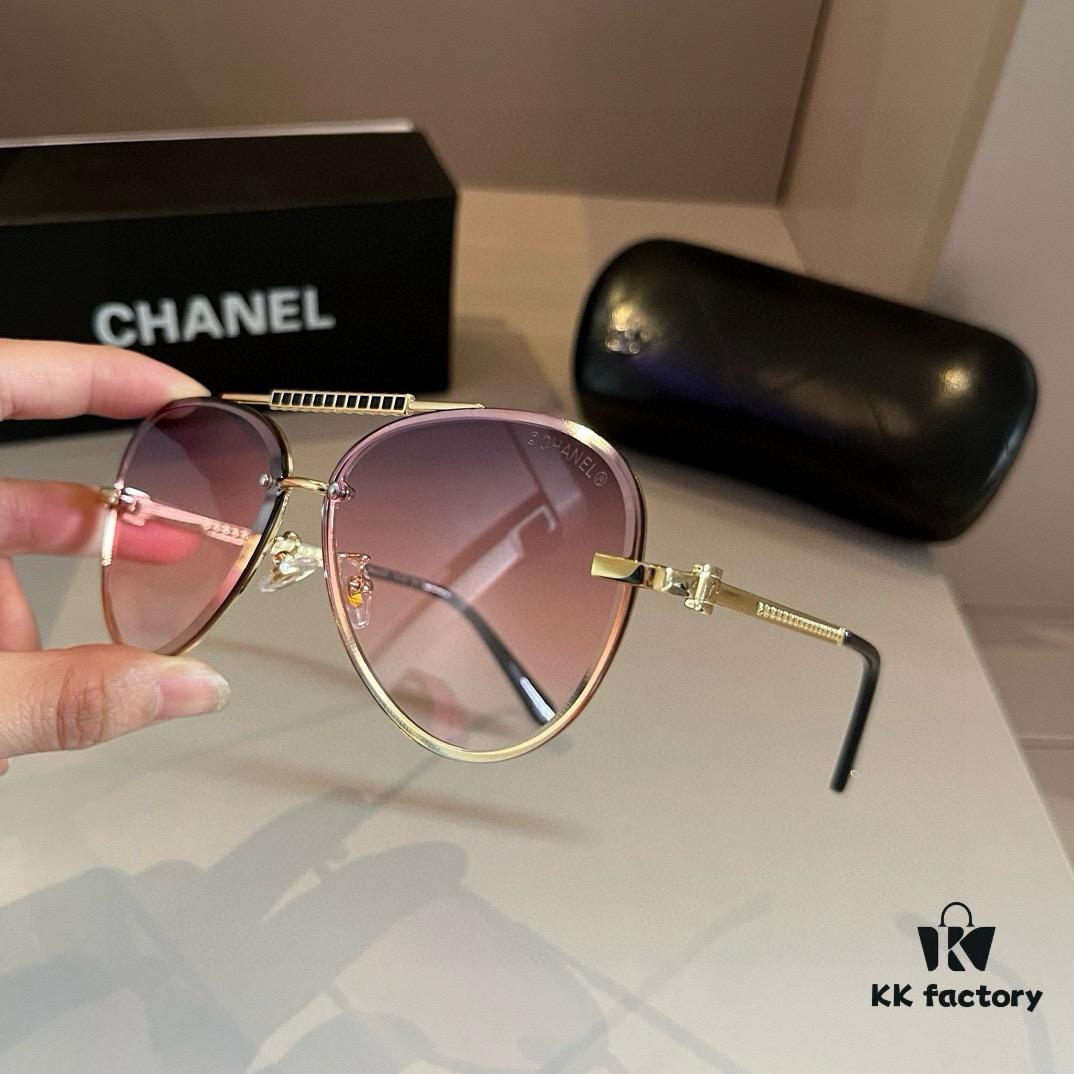 Chanel Sunglasses, absolutely in love, instantly elevate your presence, remarkably slimming on the face, large-frame design that's surprisingly lightweight and comfortable with perfectly curved temples
