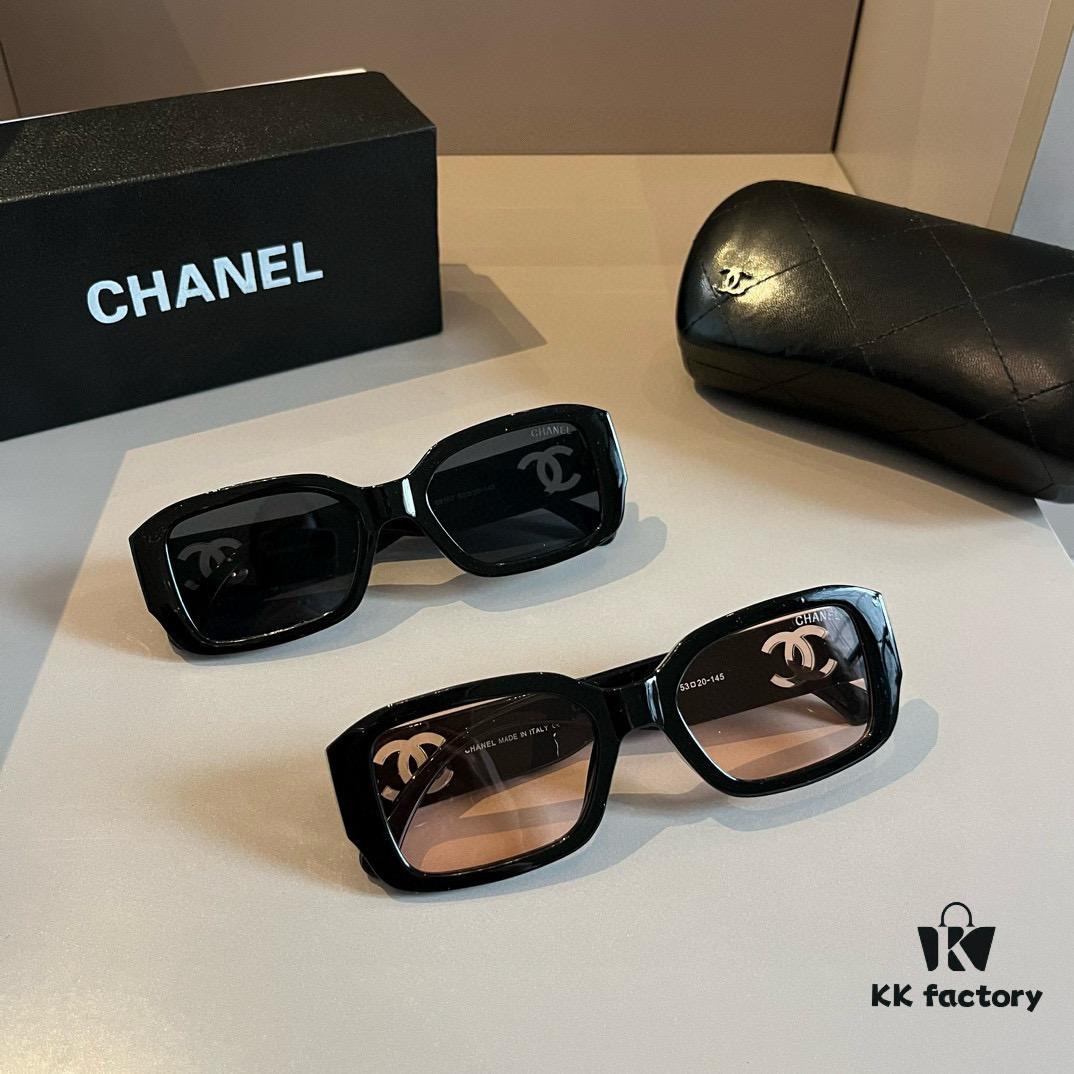 Chanel Sunglasses, absolutely in love, the moment you put them on your face the aura is perfectly on point, greatly slimming the face, large-frame design yet incredibly lightweight, temples perfectly curved for a comfortable, feather-light wear!