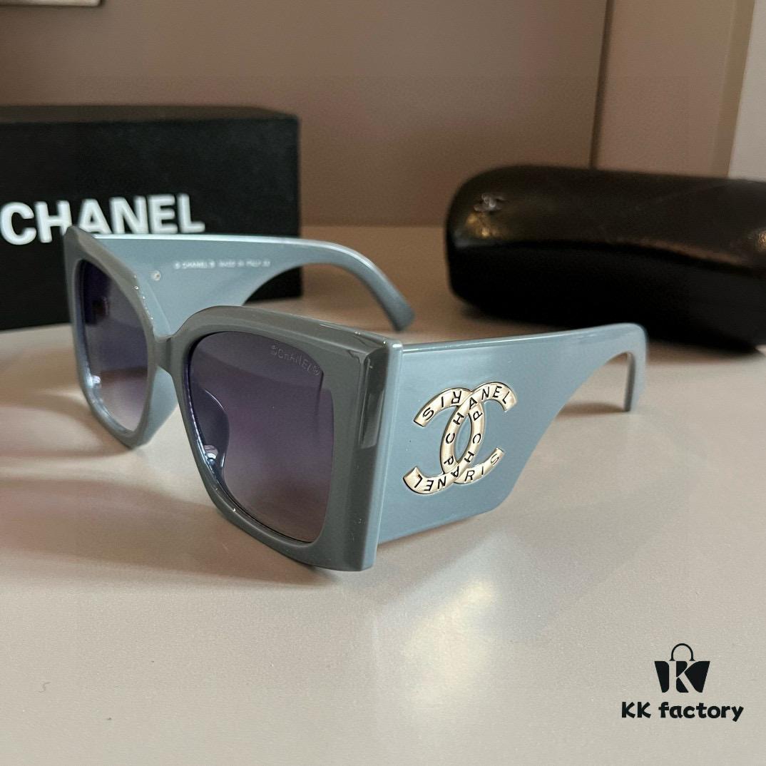 Chanel Sunglasses, absolutely in love, the aura is perfectly on point when worn, makes the face look incredibly slim, large-frame design yet lightweight, temples perfectly curved for a comfortable, feather-light fit!