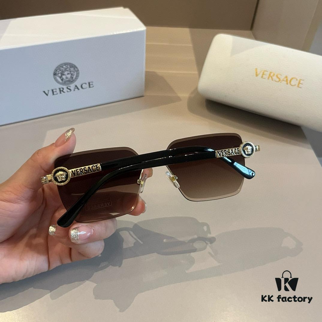 VERSACE Versace Fashion Sunglasses, Unisex European and American Style Sun Protection Glasses, Perfect for Enhancing Facial Features