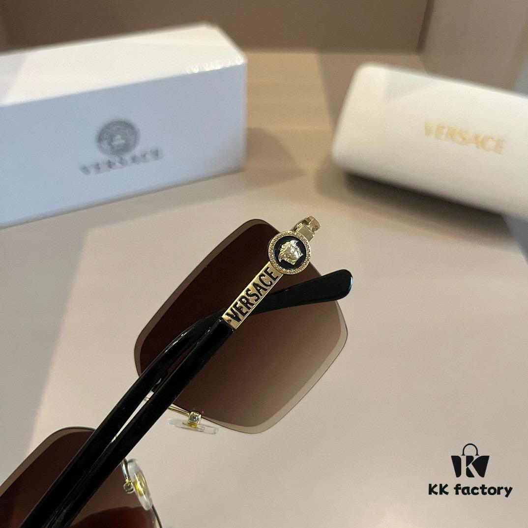 VERSACE Versace Fashion Sunglasses, Unisex European and American Style Sun Protection Glasses, Perfect for Enhancing Facial Features