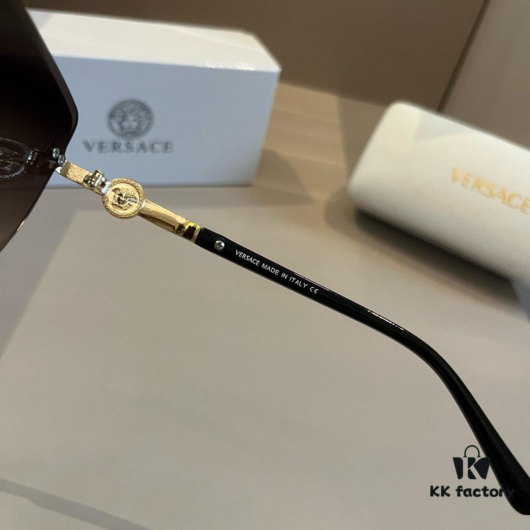 VERSACE Versace Fashion Sunglasses, Unisex European and American Style Sun Protection Glasses, Perfect for Enhancing Facial Features