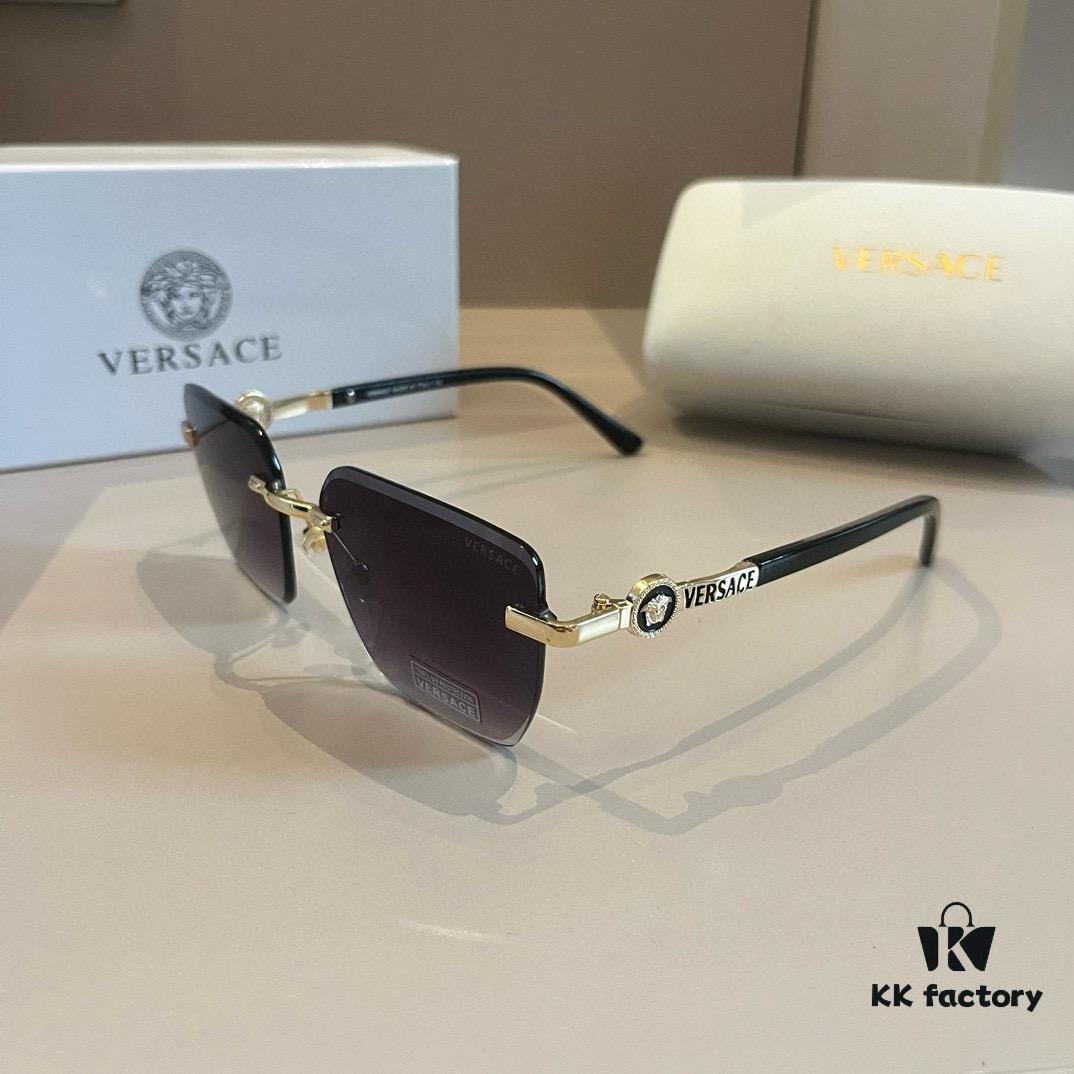 VERSACE Versace Fashion Sunglasses, Unisex European and American Style Sun Protection Glasses, Flattering Face-Shape Design