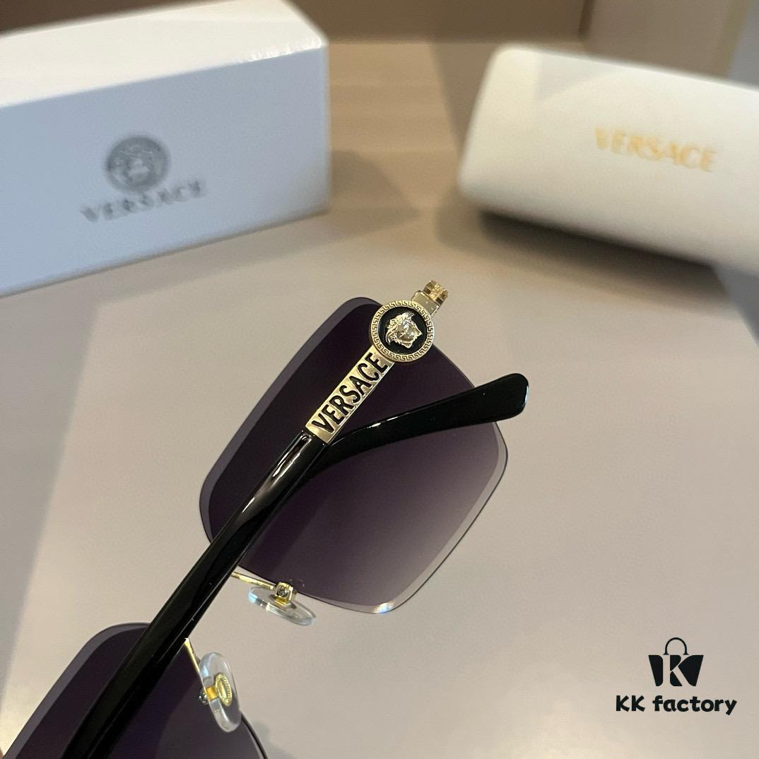 VERSACE Versace Fashion Sunglasses, Unisex European and American Style Sun Protection Glasses, Flattering Face-Shape Design