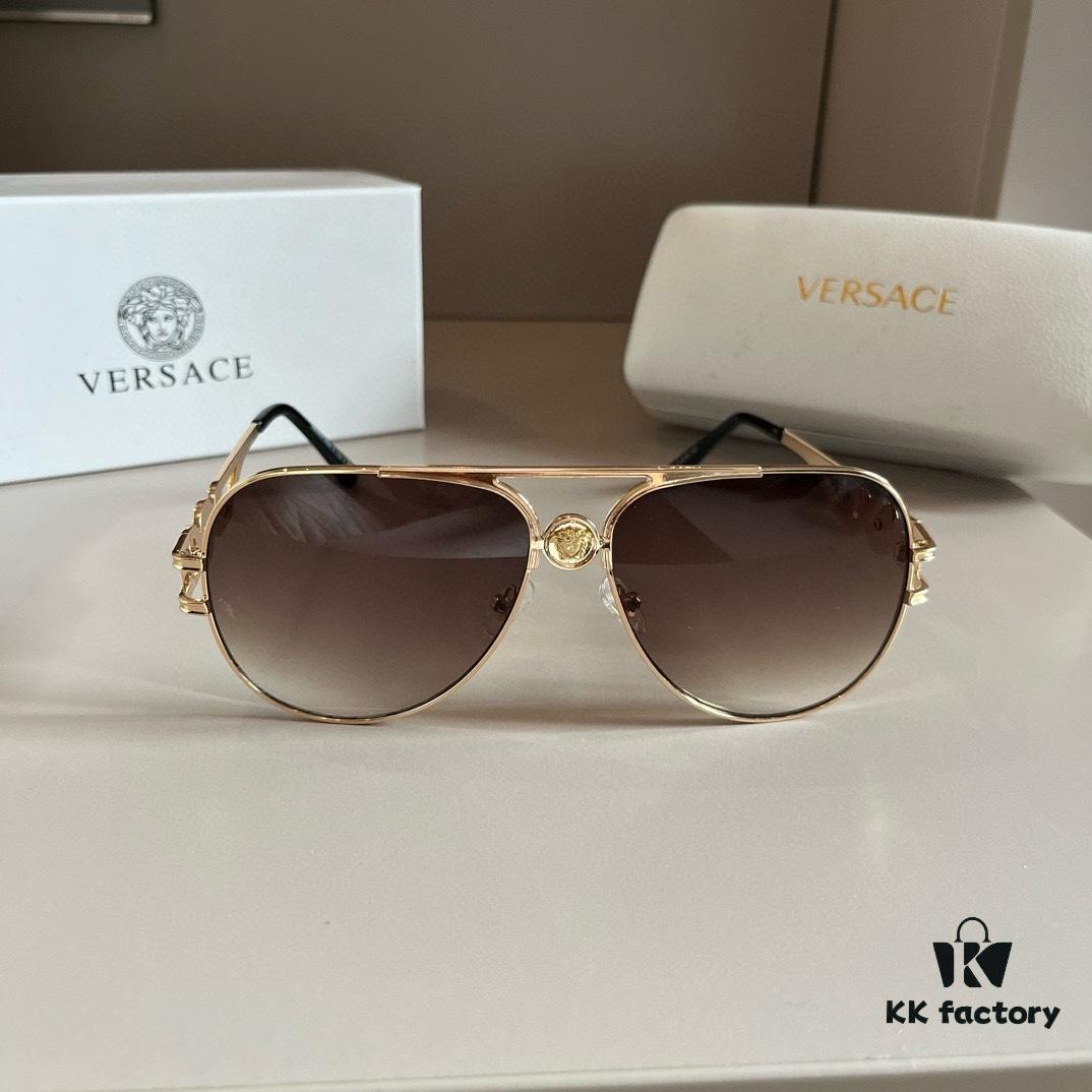 VERSACE Versace Fashion Sunglasses, Men's Polarized Sunglasses, Stylish Sun Protection for Face-Shape Enhancement