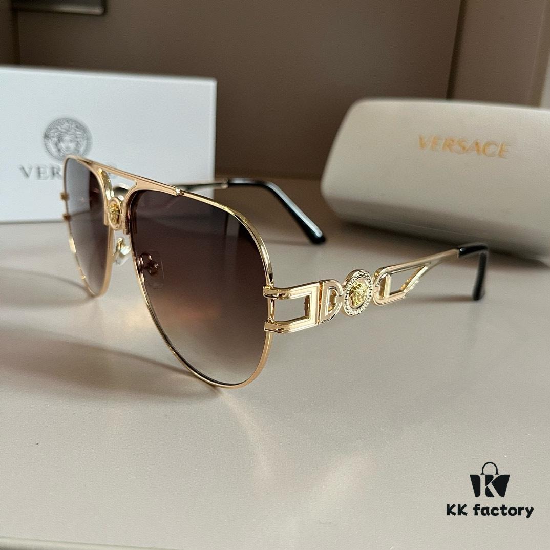 VERSACE Versace Fashion Sunglasses, Men's Polarized Sunglasses, Stylish Sun Protection for Face-Shape Enhancement