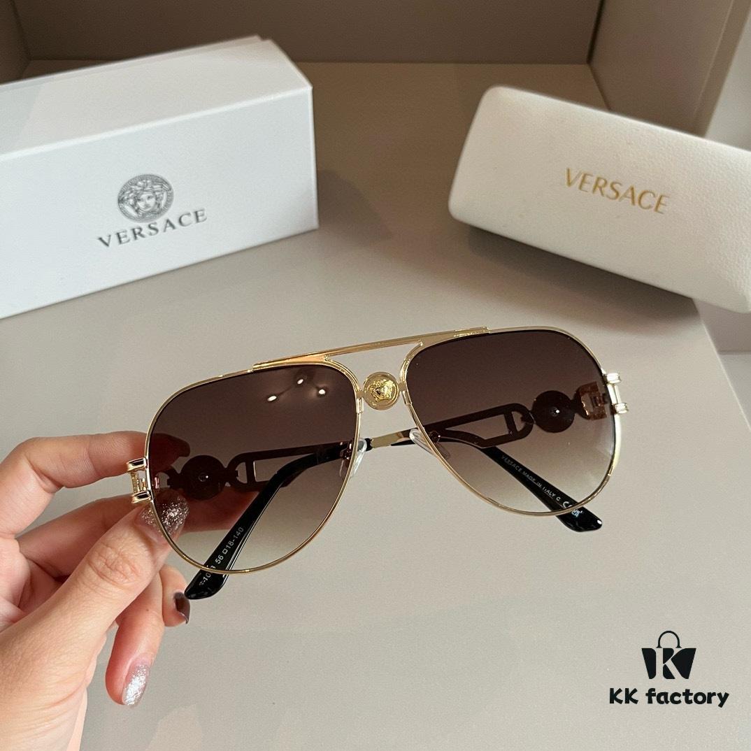 VERSACE Versace Fashion Sunglasses, Men's Polarized Sunglasses, Stylish Sun Protection for Face-Shape Enhancement