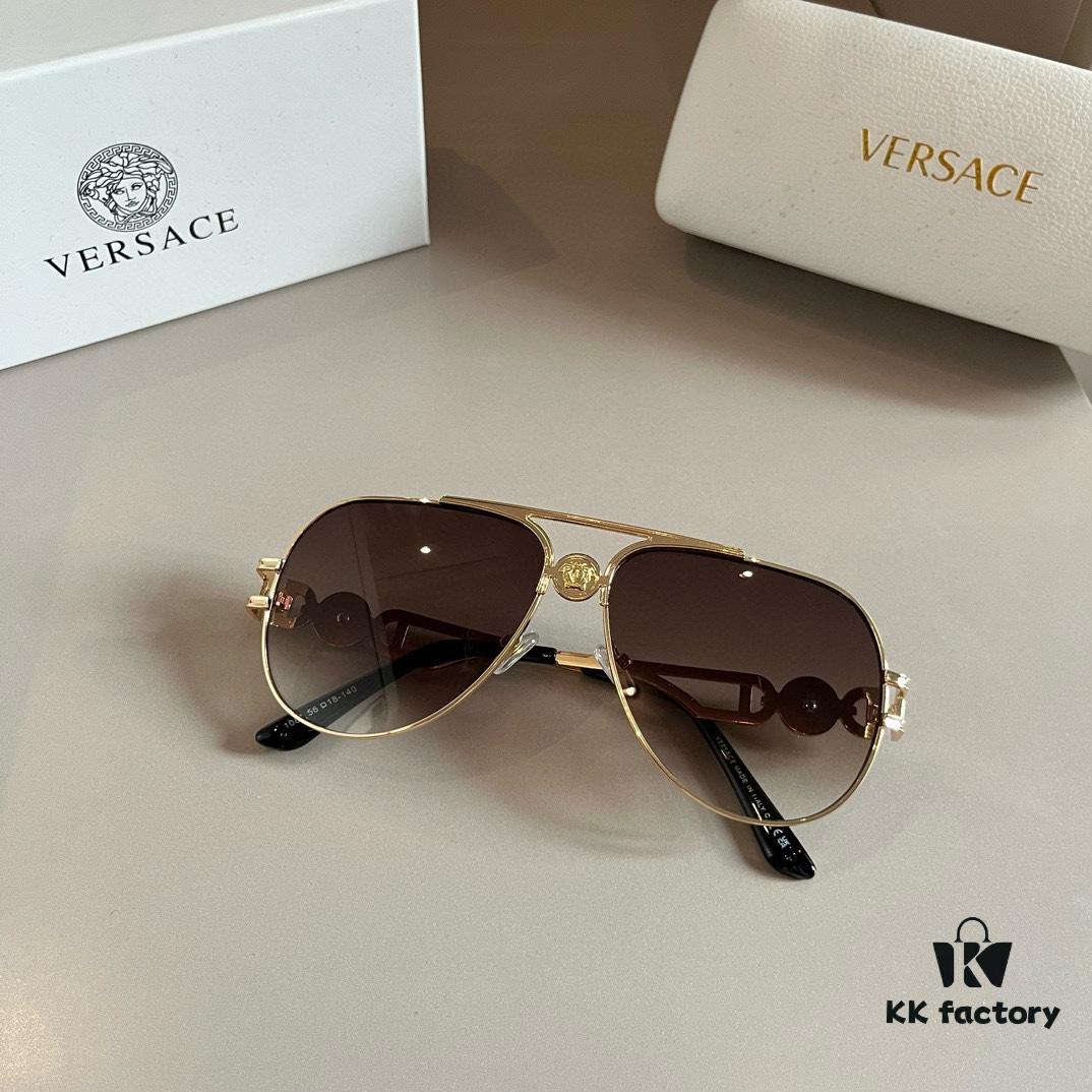 VERSACE Versace Fashion Sunglasses, Men's Polarized Sunglasses, Stylish Sun Protection for Face-Shape Enhancement