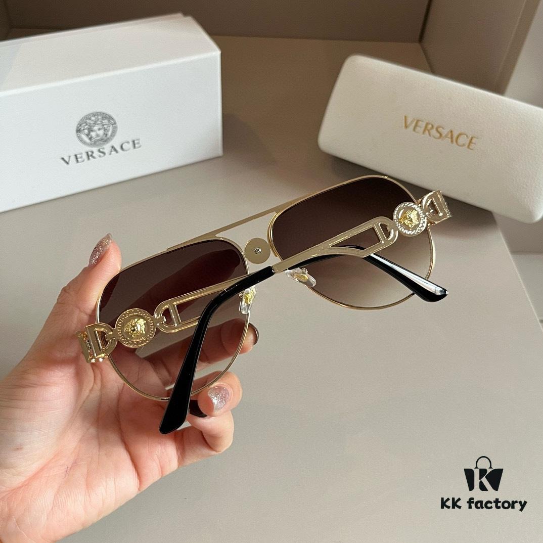 VERSACE Versace Fashion Sunglasses, Men's Polarized Sunglasses, Stylish Sun Protection for Face-Shape Enhancement