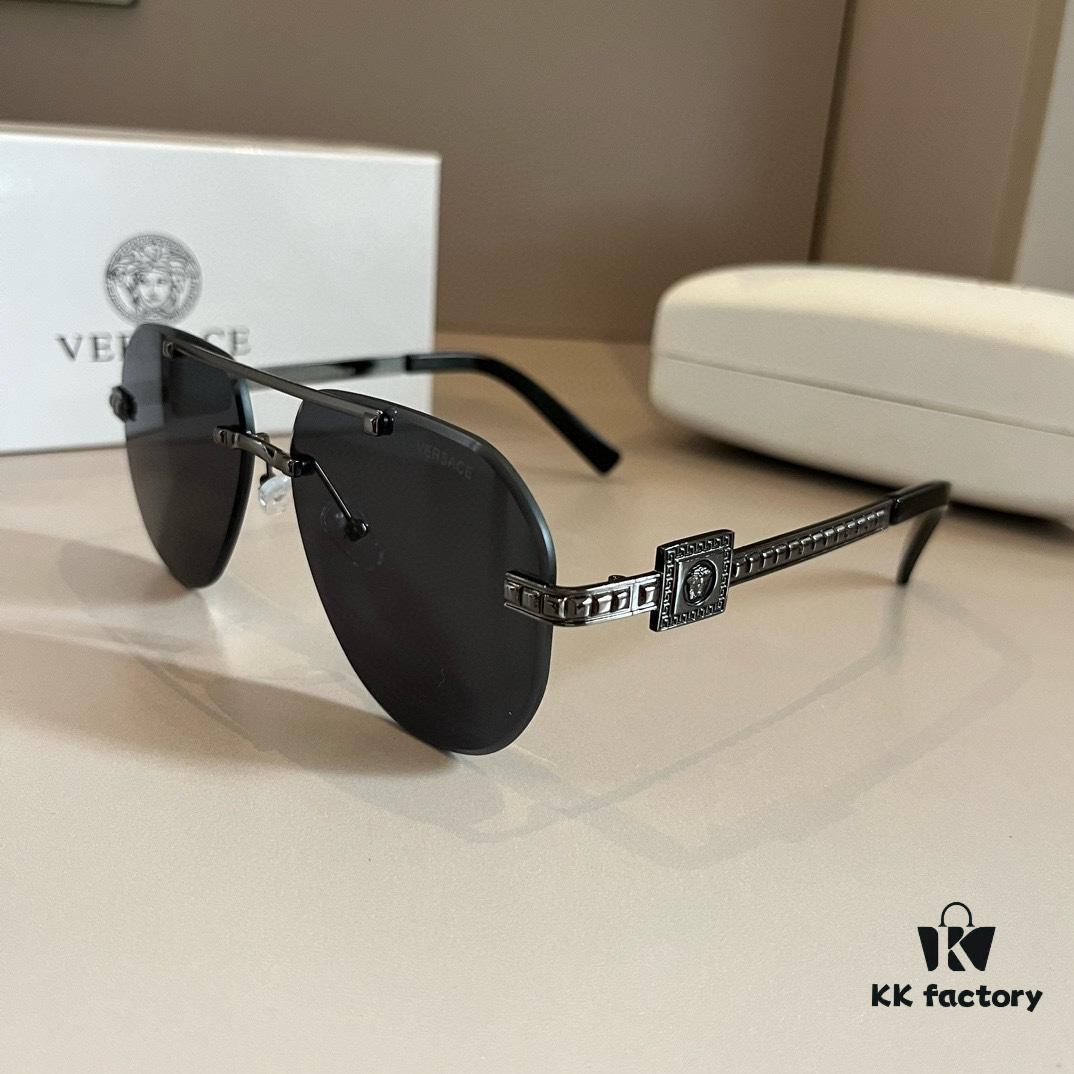 VERSACE Versace Fashion Sunglasses, Men's Polarized Sunglasses, Stylish Sun Protection for Face-Shape Enhancement