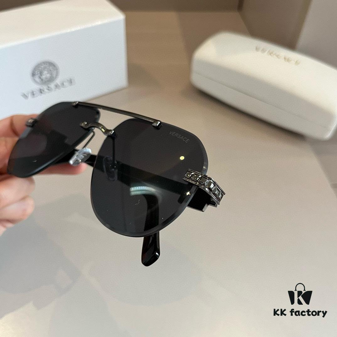 VERSACE Versace Fashion Sunglasses, Men's Polarized Sunglasses, Stylish Sun Protection for Face-Shape Enhancement