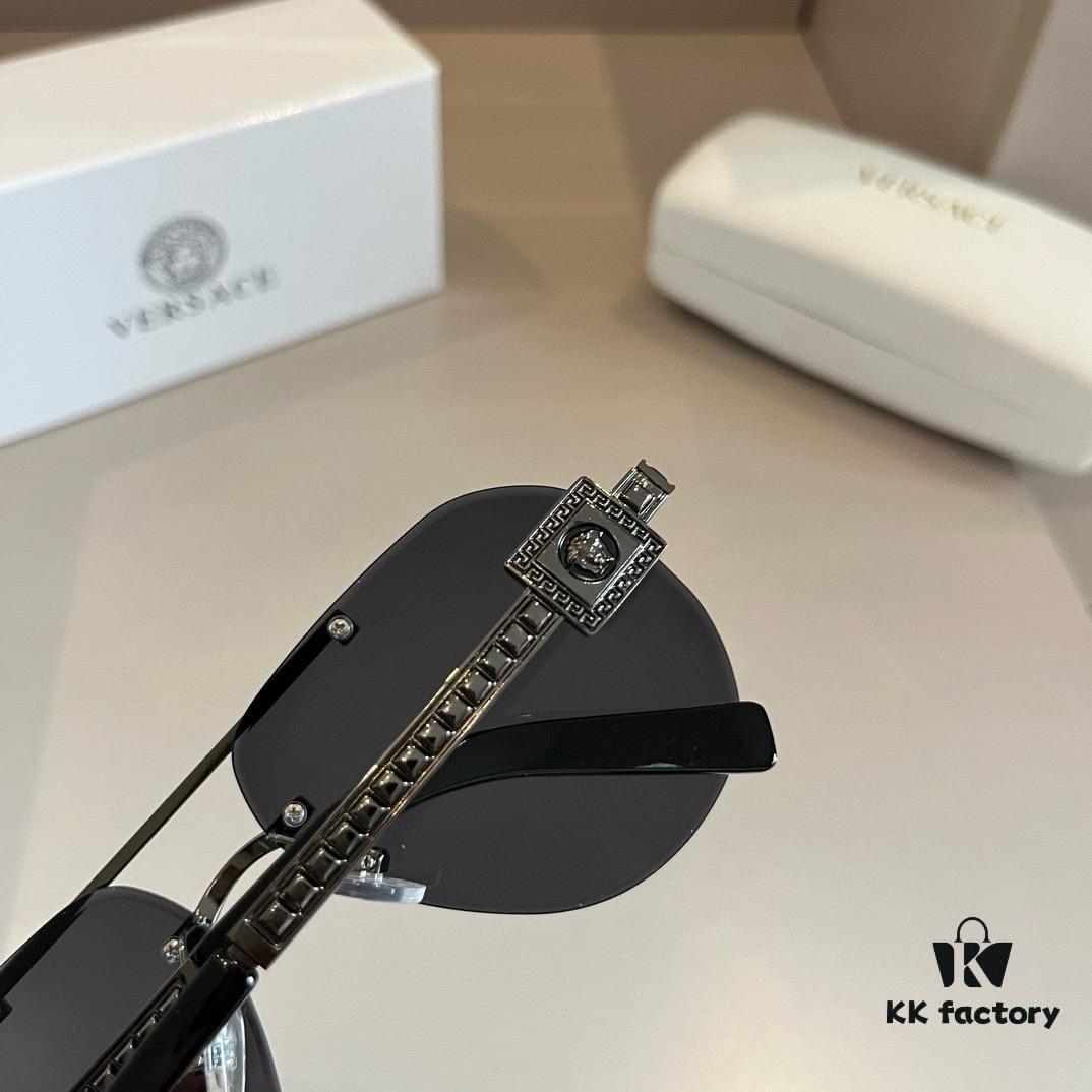 VERSACE Versace Fashion Sunglasses, Men's Polarized Sunglasses, Stylish Sun Protection for Face-Shape Enhancement