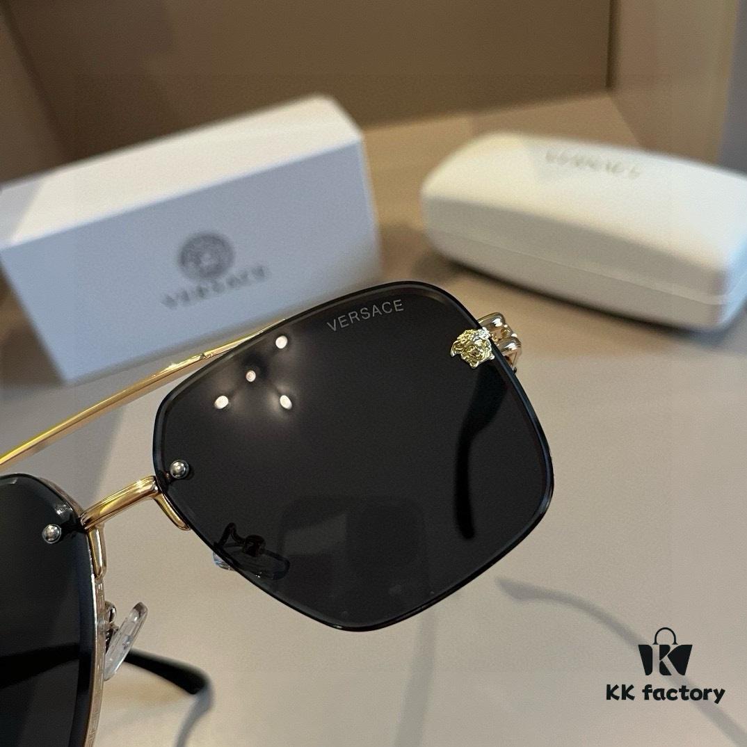 VERSACE Versace Fashion Sunglasses in European and American Style, Men's Polarized Sunglasses, Sun Protection Glasses for Men, Stylish Eyewear to Complement Facial Features