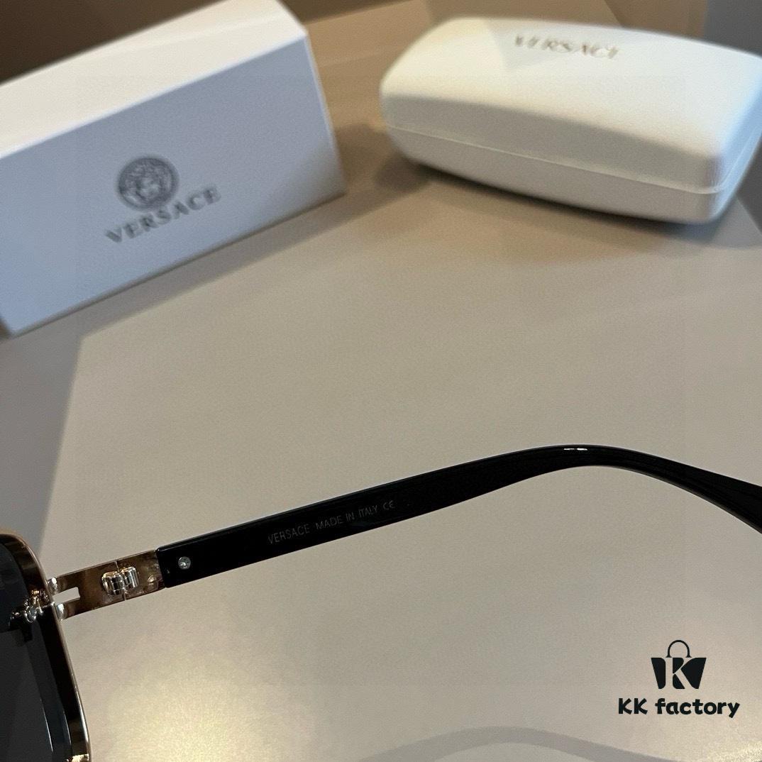 VERSACE Versace Fashion Sunglasses in European and American Style, Men's Polarized Sunglasses, Sun Protection Glasses for Men, Stylish Eyewear to Complement Facial Features