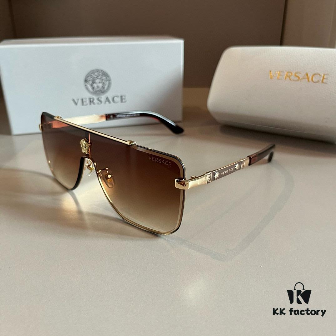 VERSACE Versace Fashion Sunglasses, Men's Polarized Sunglasses, Stylish Sun Protection Eyewear for Face Contour Enhancement
