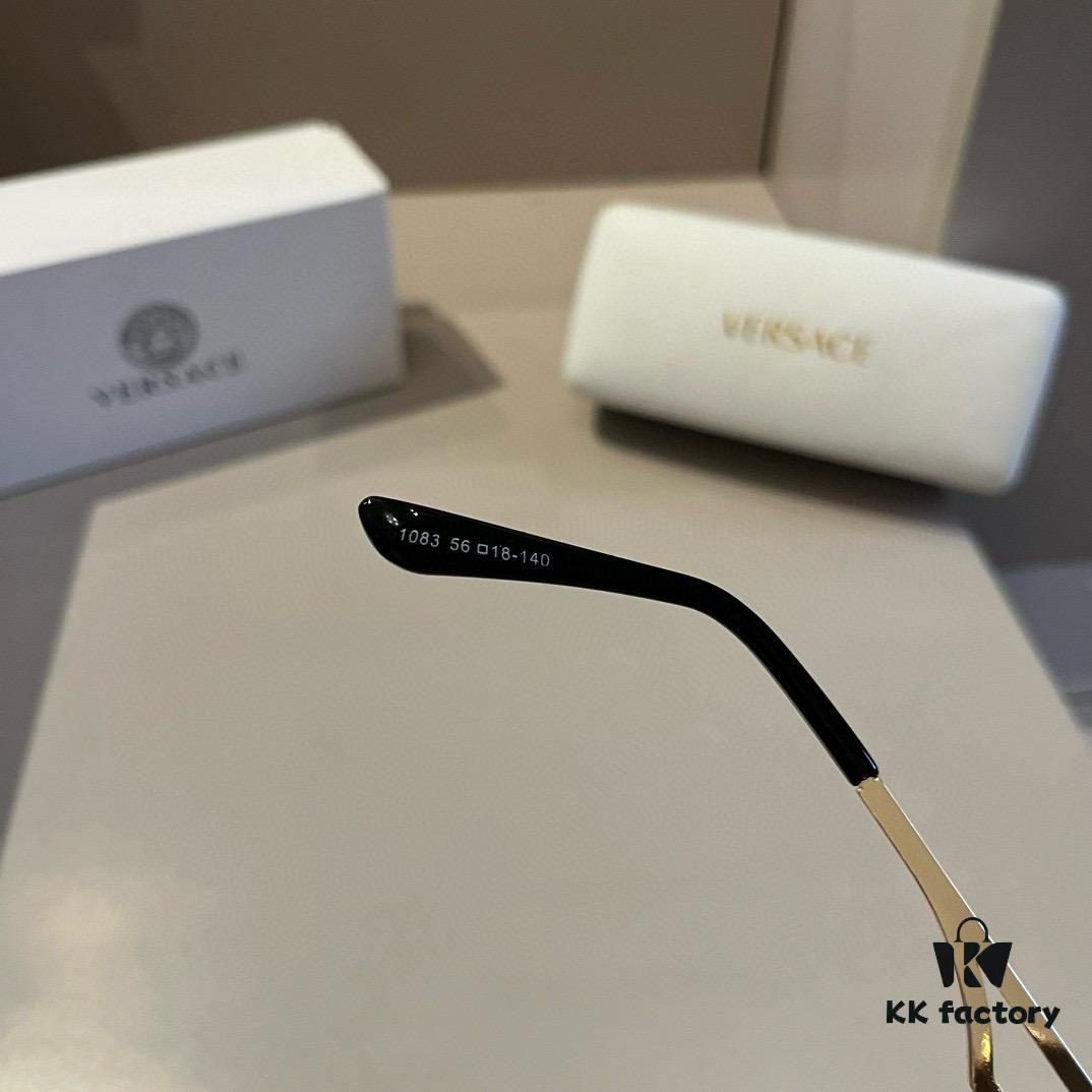 VERSACE Versace Fashion Sunglasses for Men, Polarized European and American Style Sun Protection Glasses, Flattering Face Shape Design 1083 Eyewear