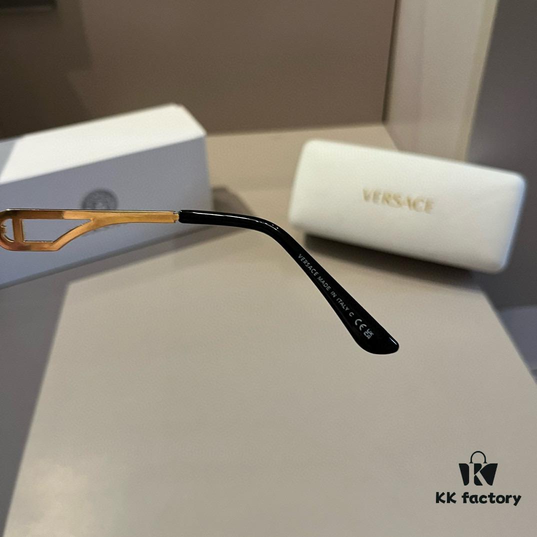 VERSACE Versace Fashion Sunglasses for Men, Polarized European and American Style Sun Protection Glasses, Flattering Face Shape Design 1083 Eyewear