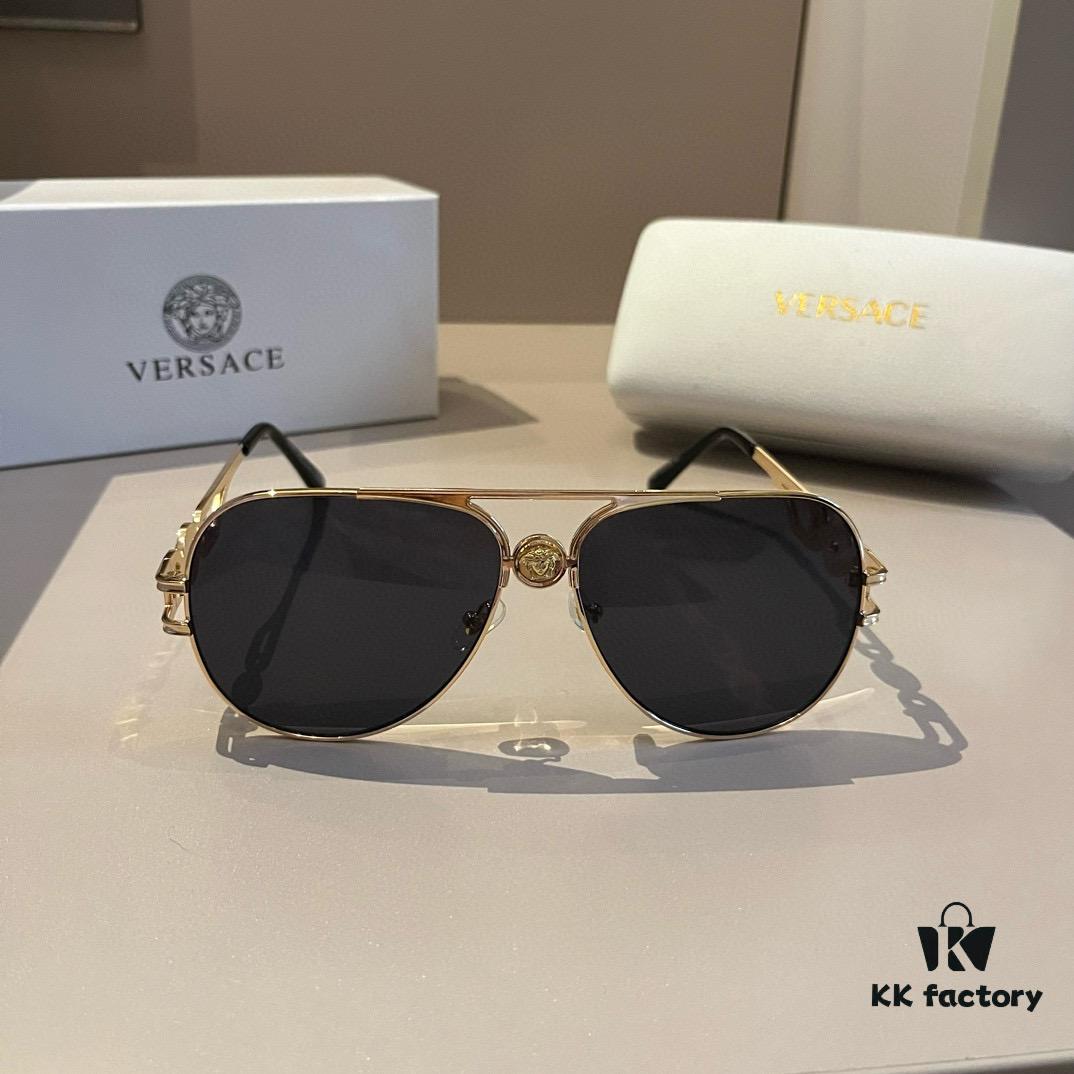 VERSACE Versace Fashion Sunglasses, Men's Polarized Sunglasses, Stylish Sun Protection Glasses for Face Contour Enhancement