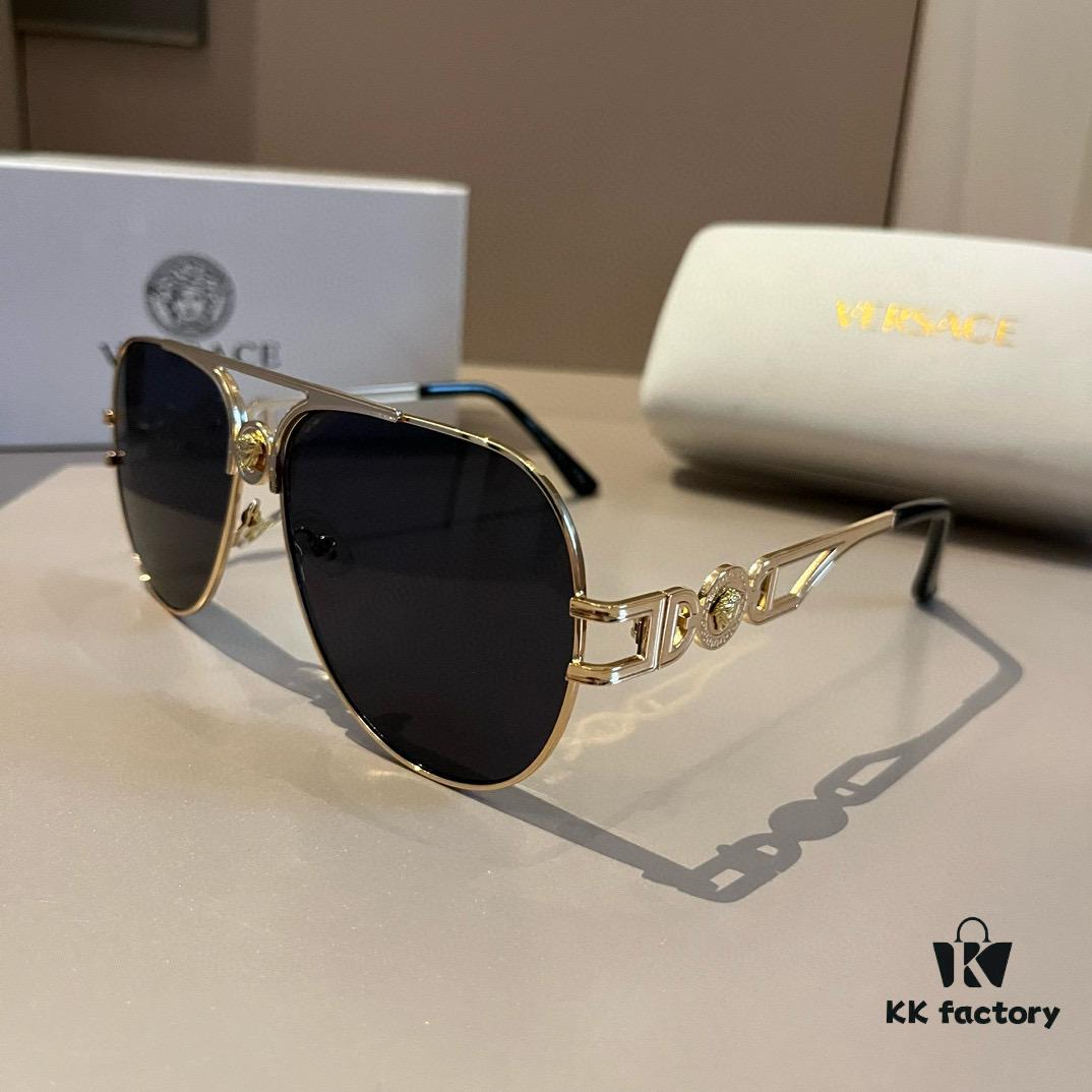 VERSACE Versace Fashion Sunglasses, Men's Polarized Sunglasses, Stylish Sun Protection Glasses for Face Contour Enhancement