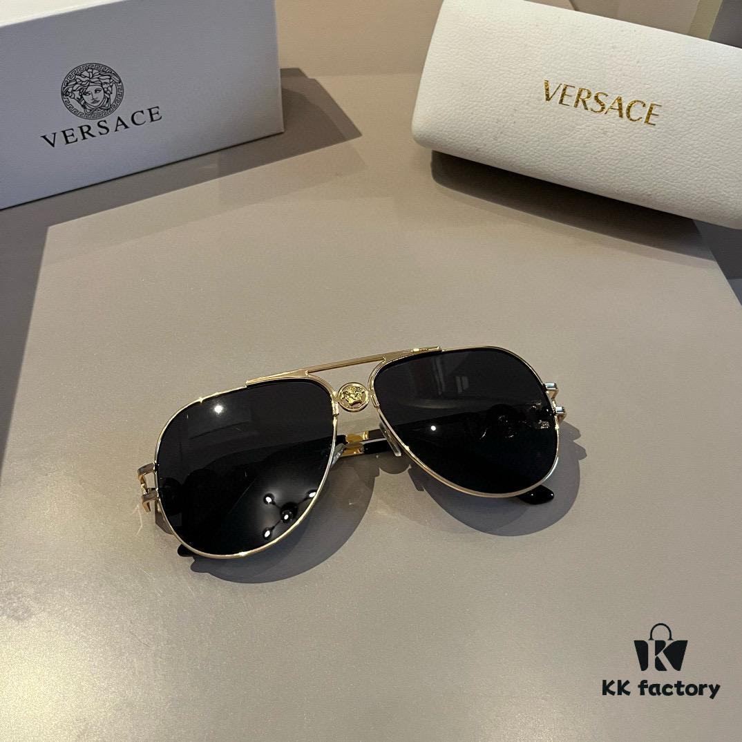 VERSACE Versace Fashion Sunglasses, Men's Polarized Sunglasses, Stylish Sun Protection Glasses for Face Contour Enhancement