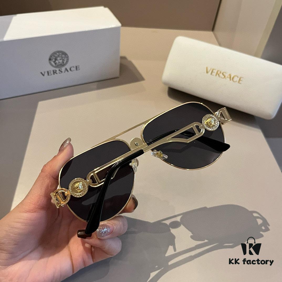 VERSACE Versace Fashion Sunglasses, Men's Polarized Sunglasses, Stylish Sun Protection Glasses for Face Contour Enhancement