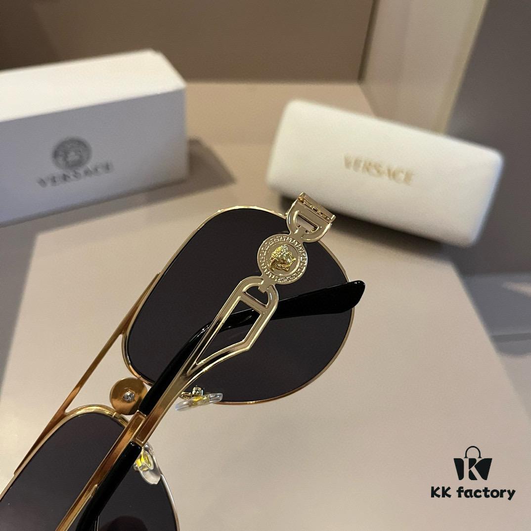 VERSACE Versace Fashion Sunglasses, Men's Polarized Sunglasses, Stylish Sun Protection Glasses for Face Contour Enhancement