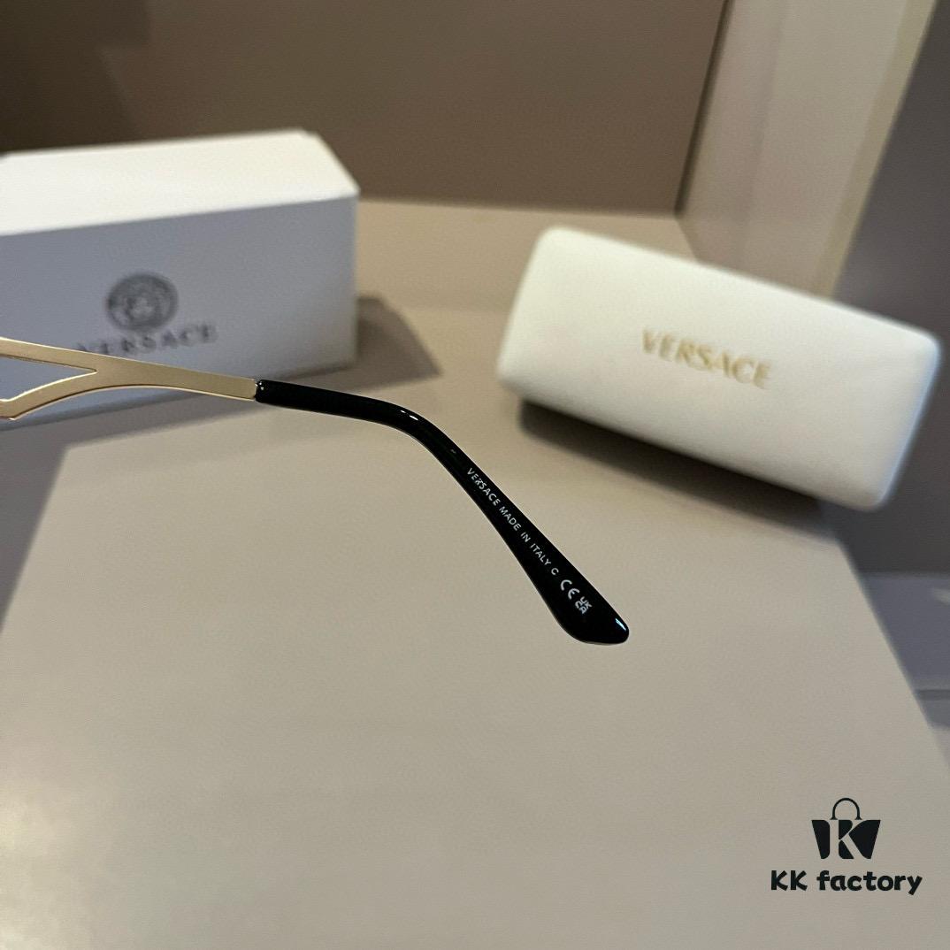 VERSACE Versace Fashion Sunglasses, Men's Polarized Sunglasses, Stylish Sun Protection Glasses for Face Contour Enhancement