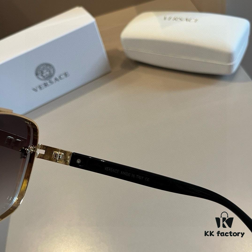 VERSACE Versace Fashion Sunglasses in European and American Style, Men's Polarized Sunglasses, Sun Protection Glasses for Men, Stylish Eyewear to Complement Facial Features