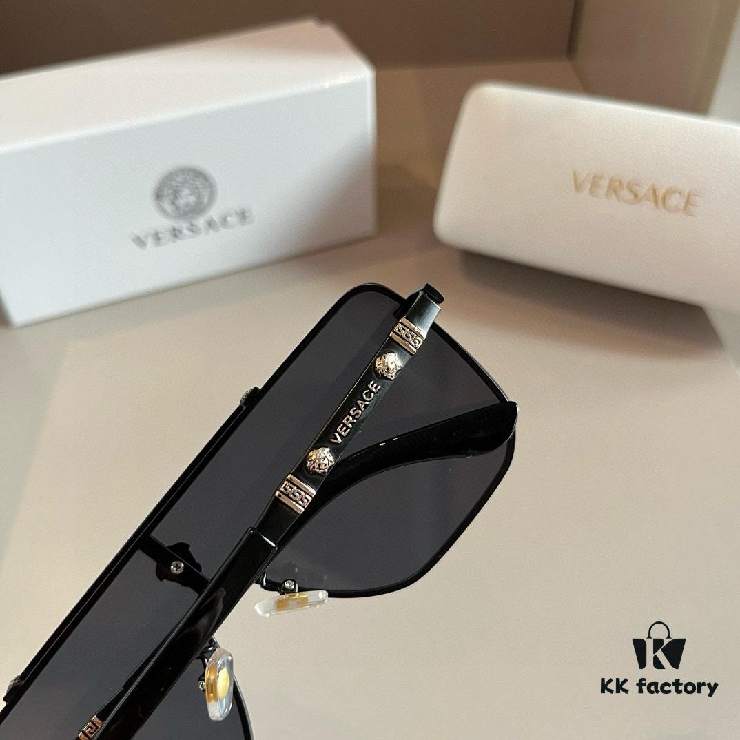 VERSACE Versace Fashion Sunglasses, Men's Polarized Sunglasses, Stylish Sun Protection Glasses for Face Contour Enhancement
