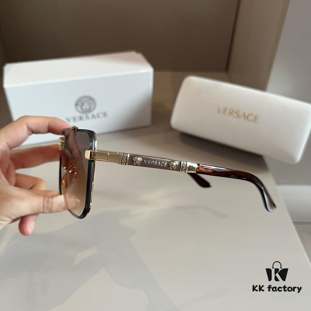 VERSACE Versace Fashion Sunglasses, Men's Polarized Sunglasses, Stylish Sun Protection Eyewear for Face-Shape Enhancement