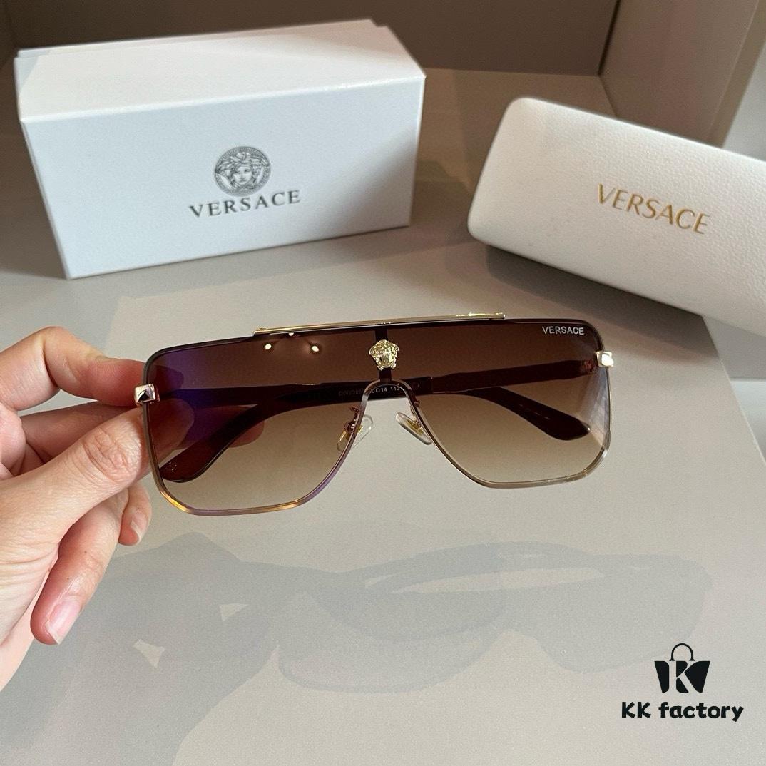 VERSACE Versace Fashion Sunglasses, Men's Polarized Sunglasses, Stylish Sun Protection Glasses for Face Contour Enhancement
