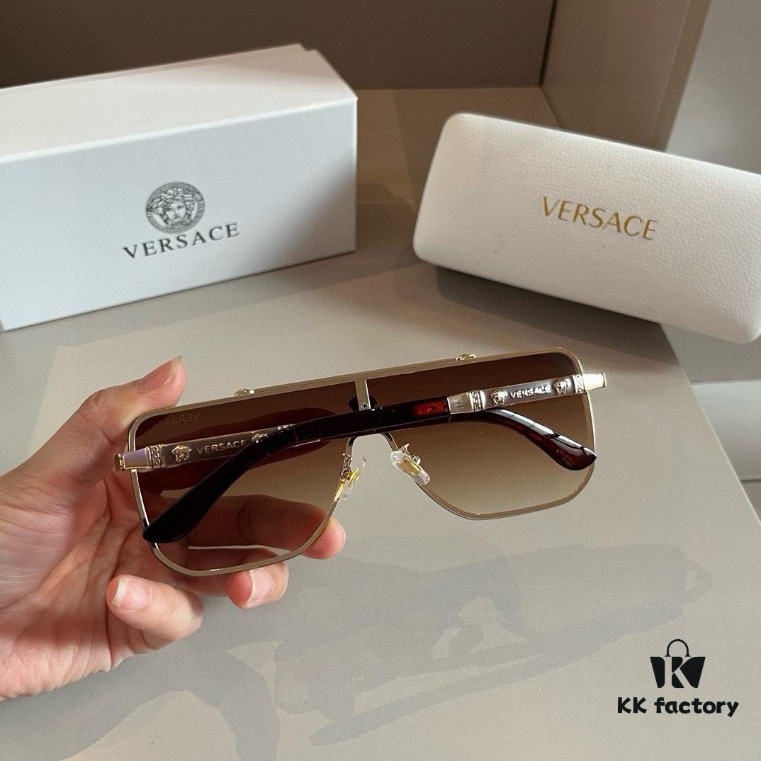 VERSACE Versace Fashion Sunglasses, Men's Polarized Sunglasses, Stylish Sun Protection Glasses for Face Contour Enhancement